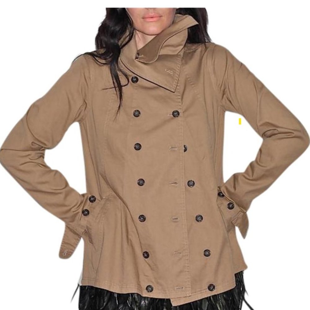 🧥Anthropologie NWT Camel Cotton Jacket, L - Picture 1 of 6